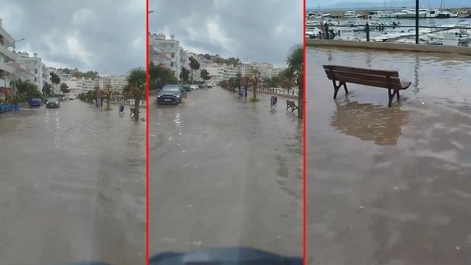 Bursa’da sağanak yolları göle çevirdi, caddeleri su bastı