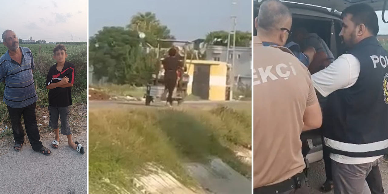 Oğlunu iple bağladığı motosikletin arkasında koşturan baba gözaltına alındı