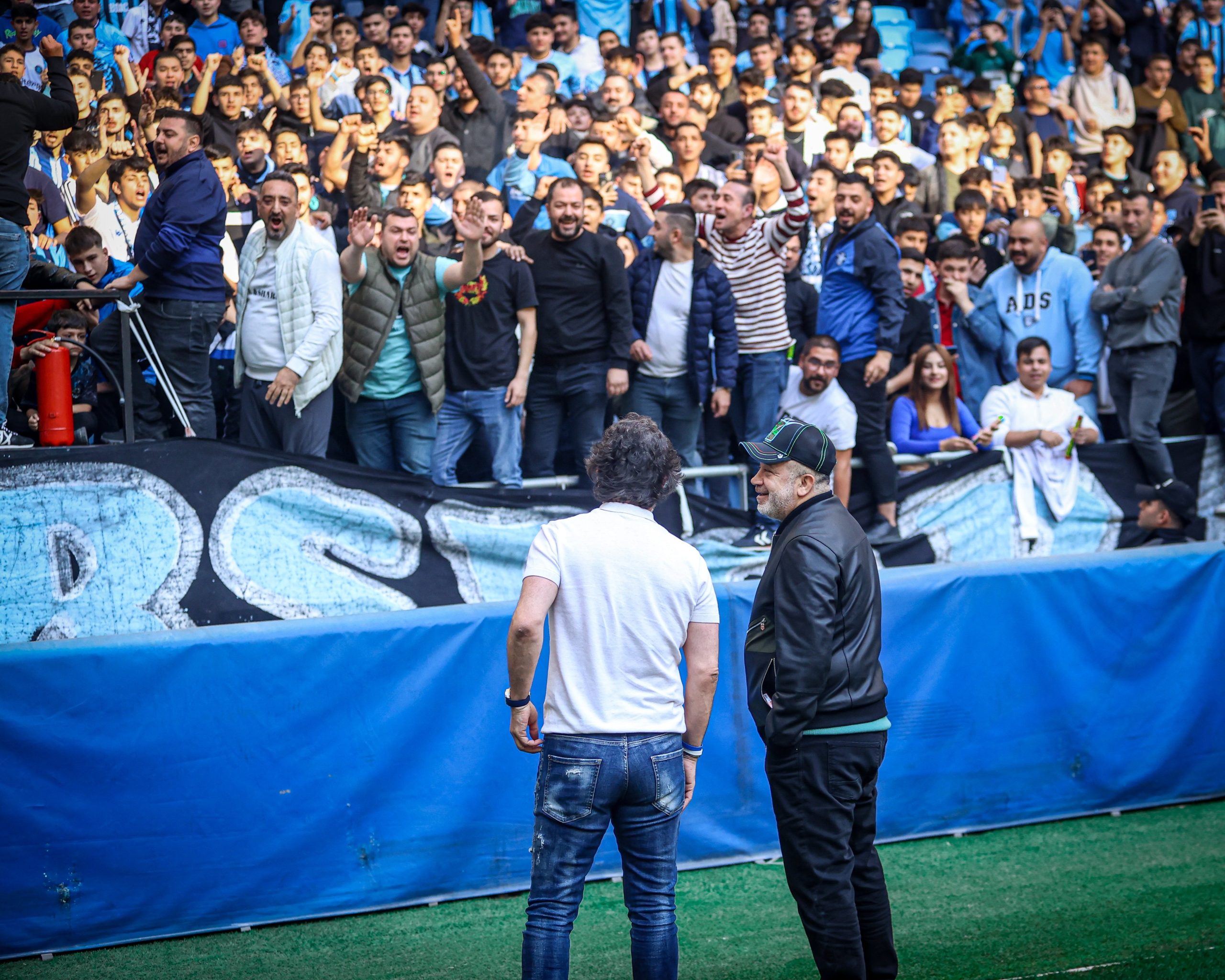 Murat Sancak bu kez kulübün sahibi olarak Adana Demirspor idmanında