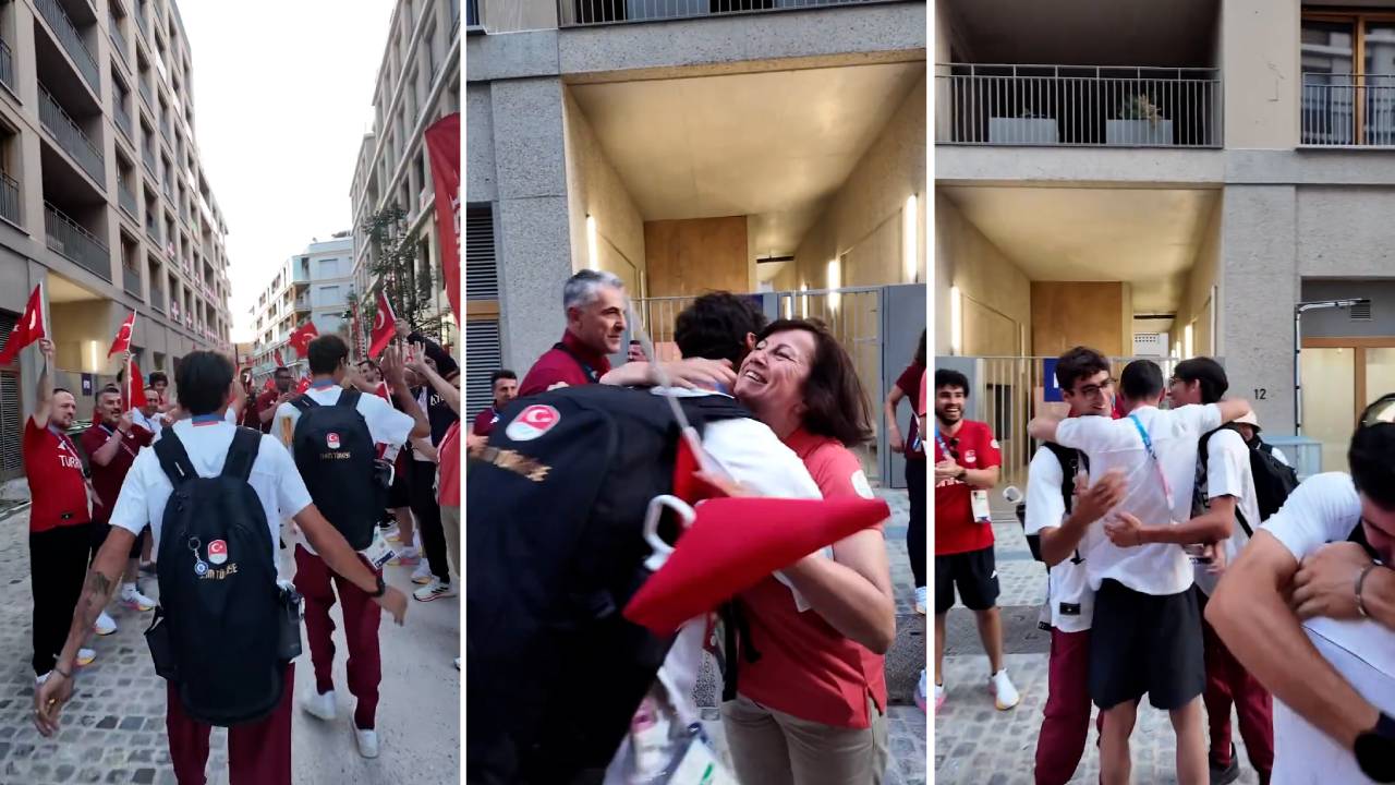 Paris 2024 Olimpiyat Oyunları’nda ilk madalyayı kazanan sporculara coşkulu karşılama