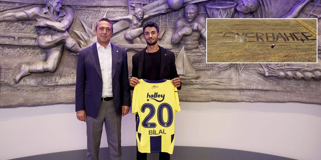 Çorum'da tarlasına traktörle "Fenerbahçe" yazan Bilal Yeşil, davet üzerine Ali Koç ile bir araya geldi