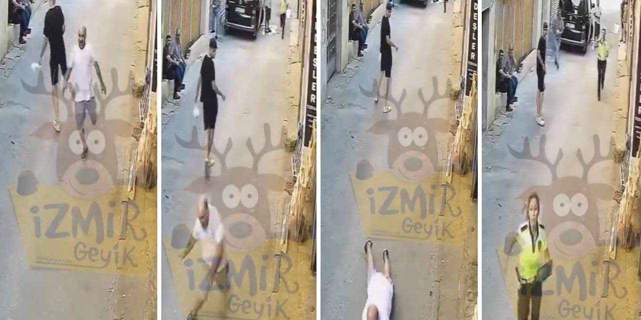 İzmir'de polislerden kaçan şüpheli, vatandaşın çelme takmasıyla yakalandı