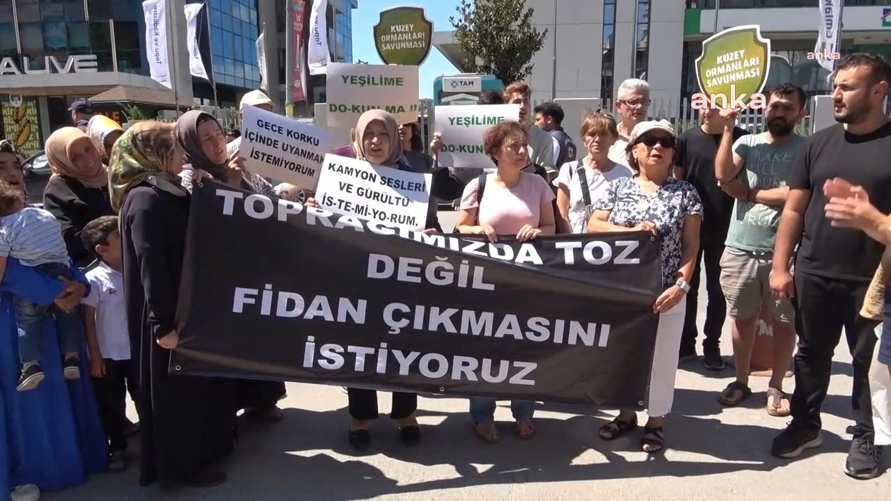 Çevre İl Müdürlüğü önünden seslendiler: İstanbul'un nefes kaynağı adım adım katlediliyor