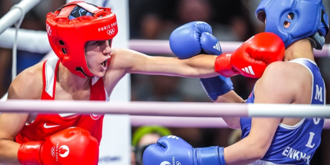 Milli boksör Hatice Akbaş, Paris 2024'te yarı finalde: Madalyayı garantiledi