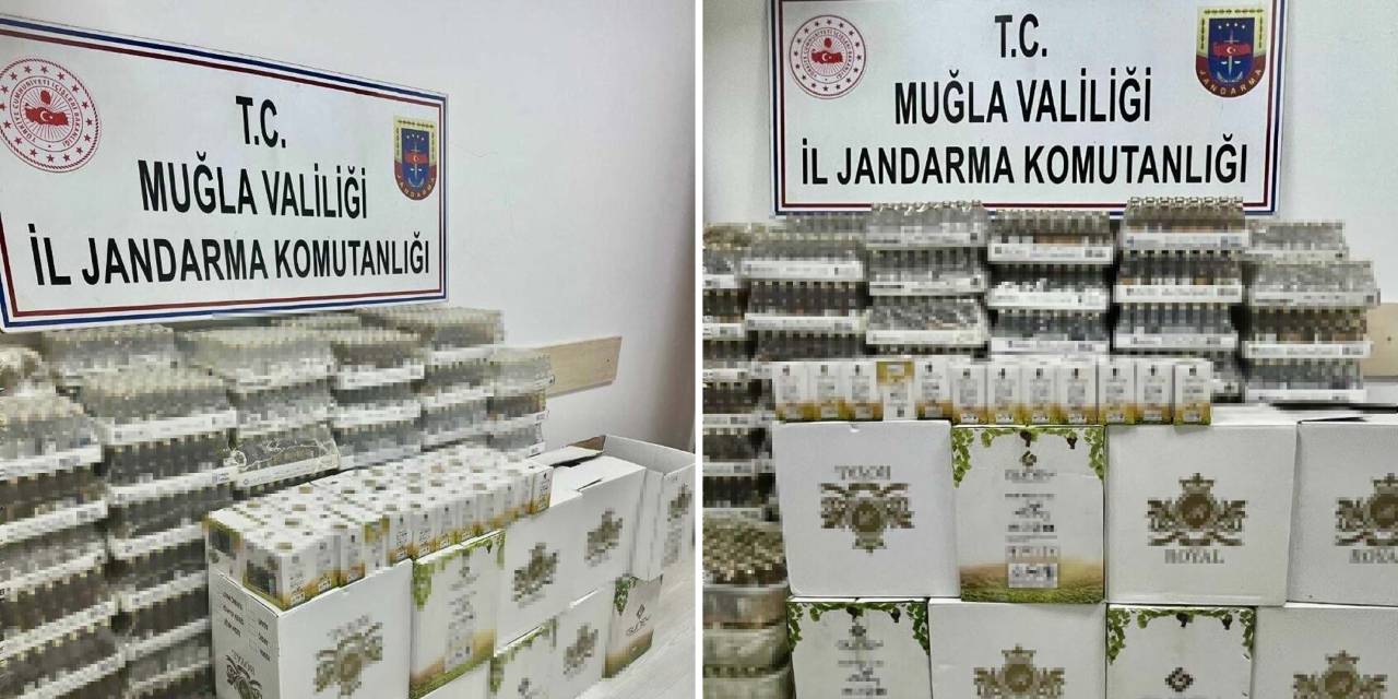 Muğla'da 8 bin 664 şişe kaçak içki ele geçirildi