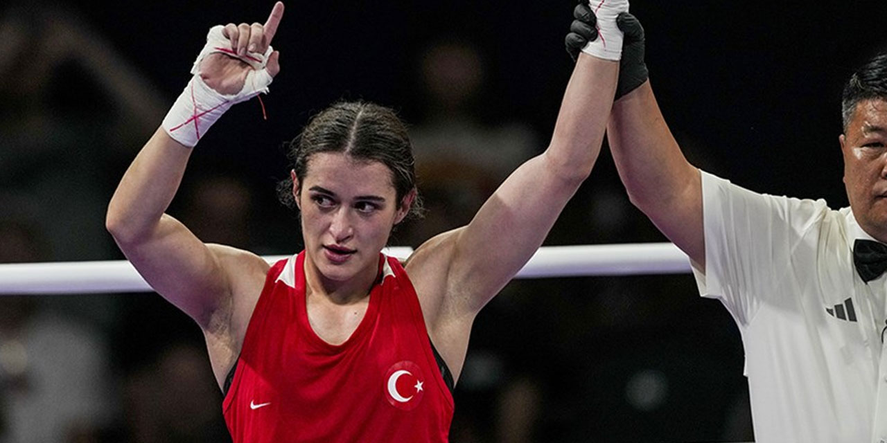 Milli boksör Esra Yıldız Kahraman, Paris 2024'te çeyrek finalde!