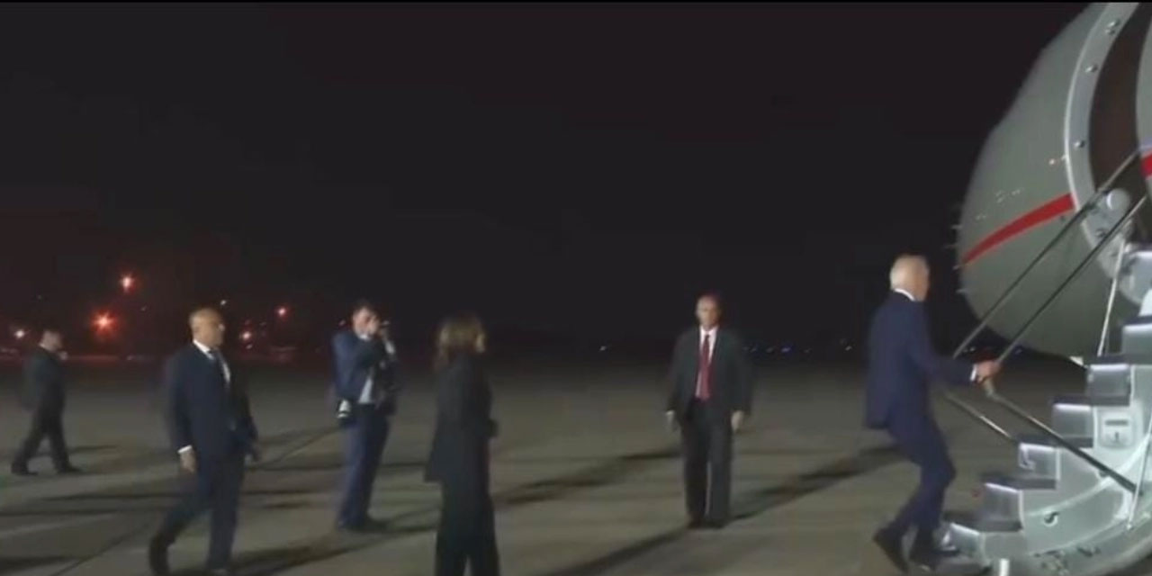 Biden'dan şaşırtmayan görüntüler! Esirler indikten sonra içi boş uçağa bindi, Kamala Harris tepkisiz kaldı
