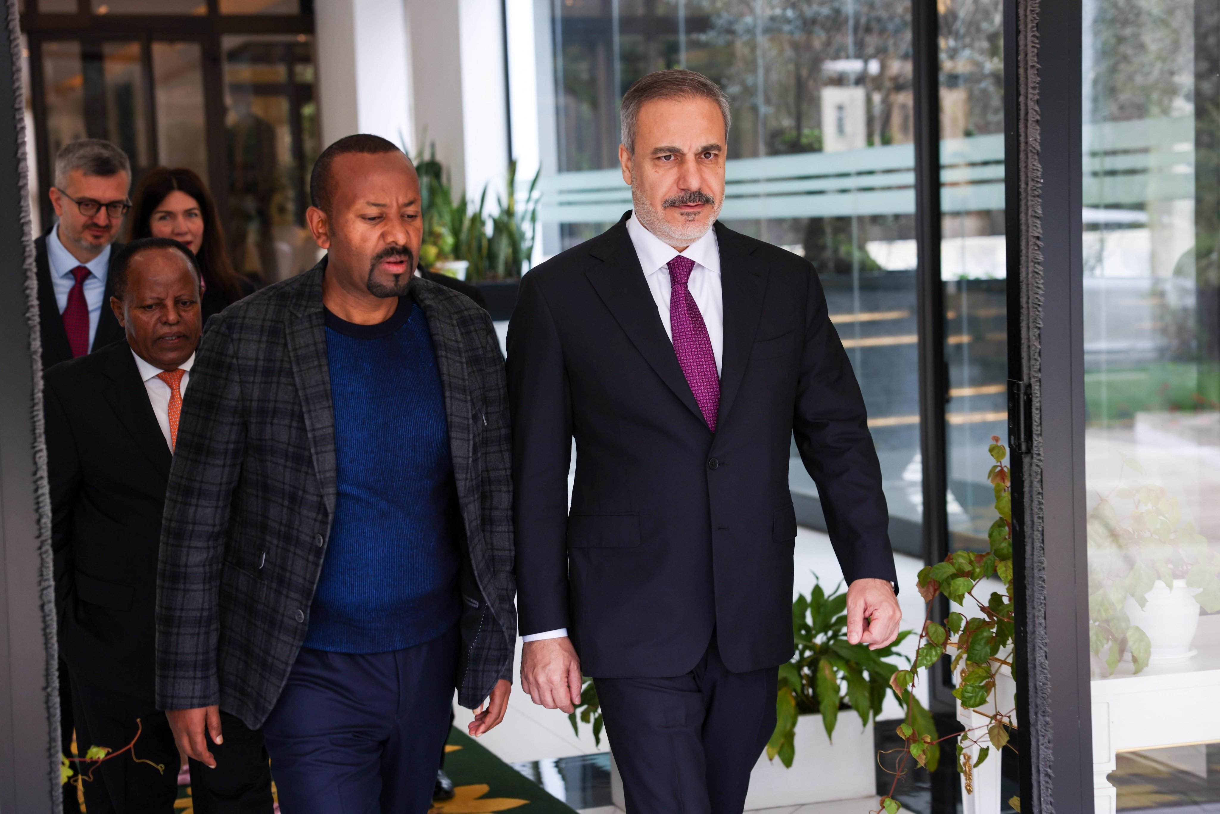 Bakan Fidan, Etiyopya Başbakanı Abiy Ahmed ile bir araya geldi