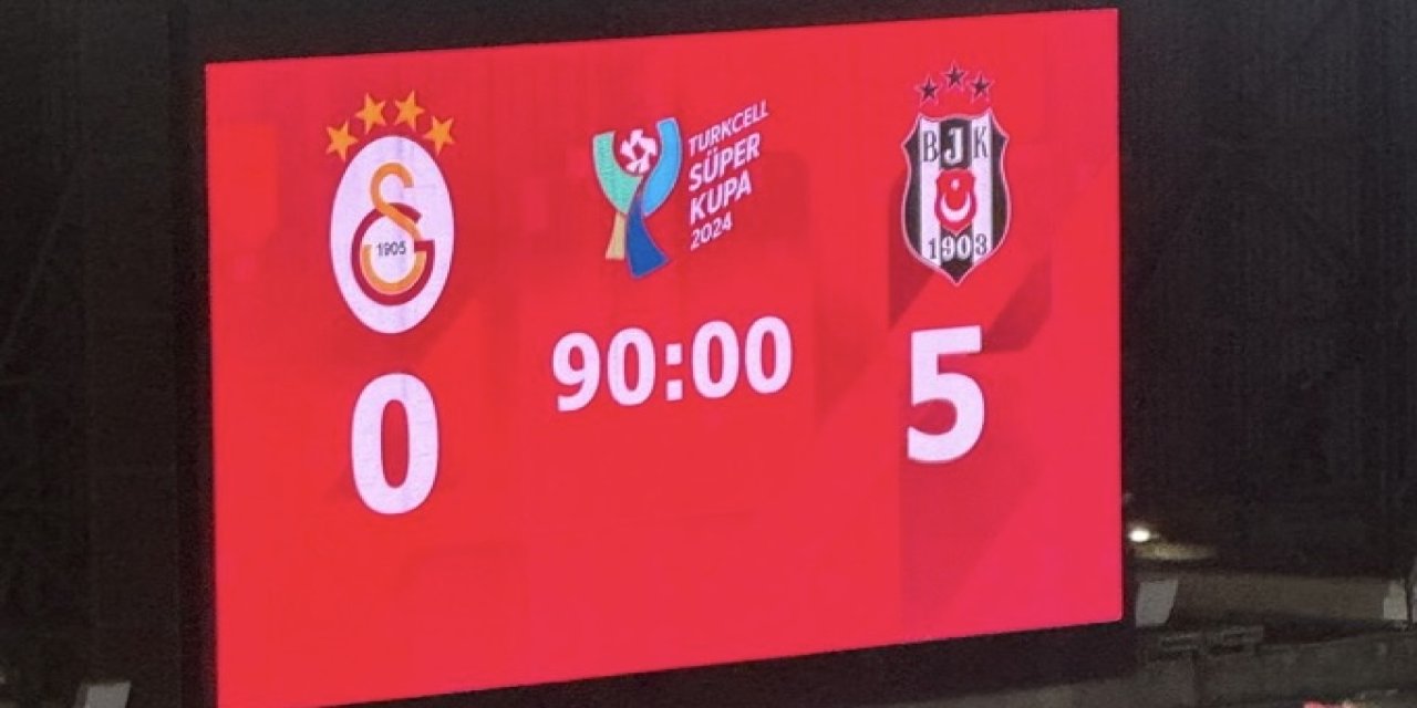 Beşiktaş tarih yazdı, Galatasaray’a 84 yıl sonra 5 gol attı