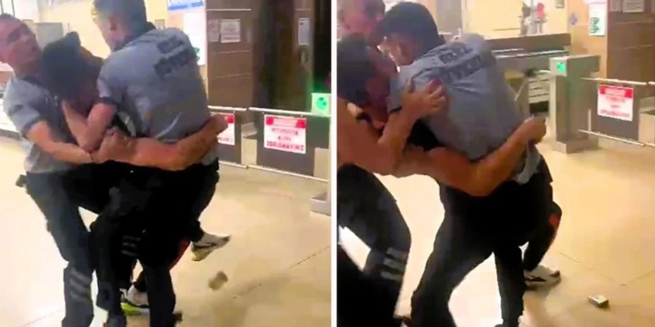 'Terör' gazisine hastanede saldırı: Güvenlikler boğazına yapışıp yere indirdi