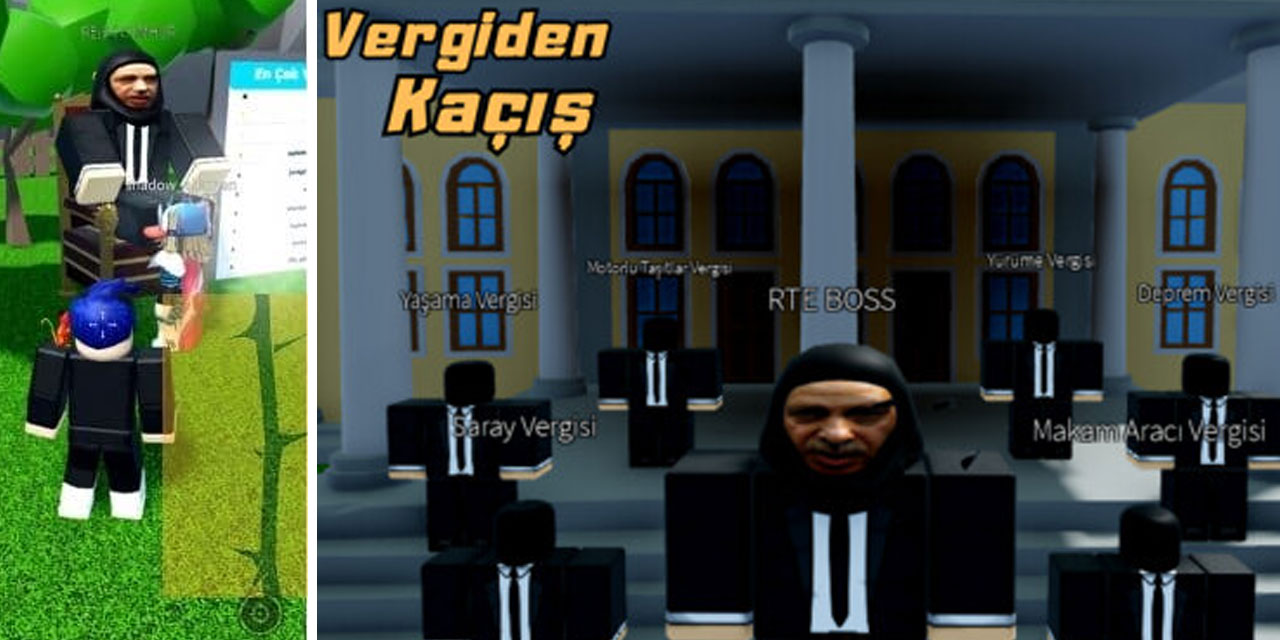 Erişim engeli getirilen Roblox'ta Erdoğan oyunu da varmış: Patron RTE’nin vergilerinden kaçış