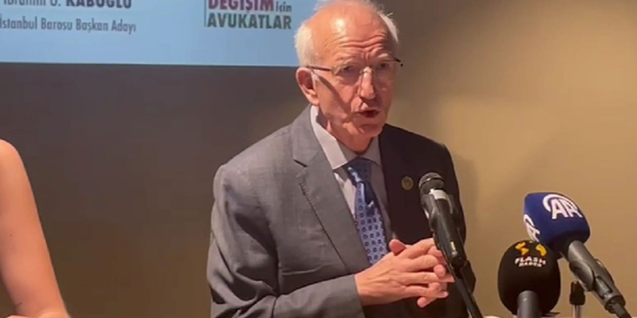İbrahim Kaboğlu, İstanbul Barosu Başkanlığı'na aday oldu