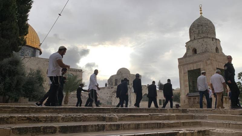 İsrailli Bakan Ben Gvir ve yüzlerce İsrailliden Mescid-i Aksa'ya baskın