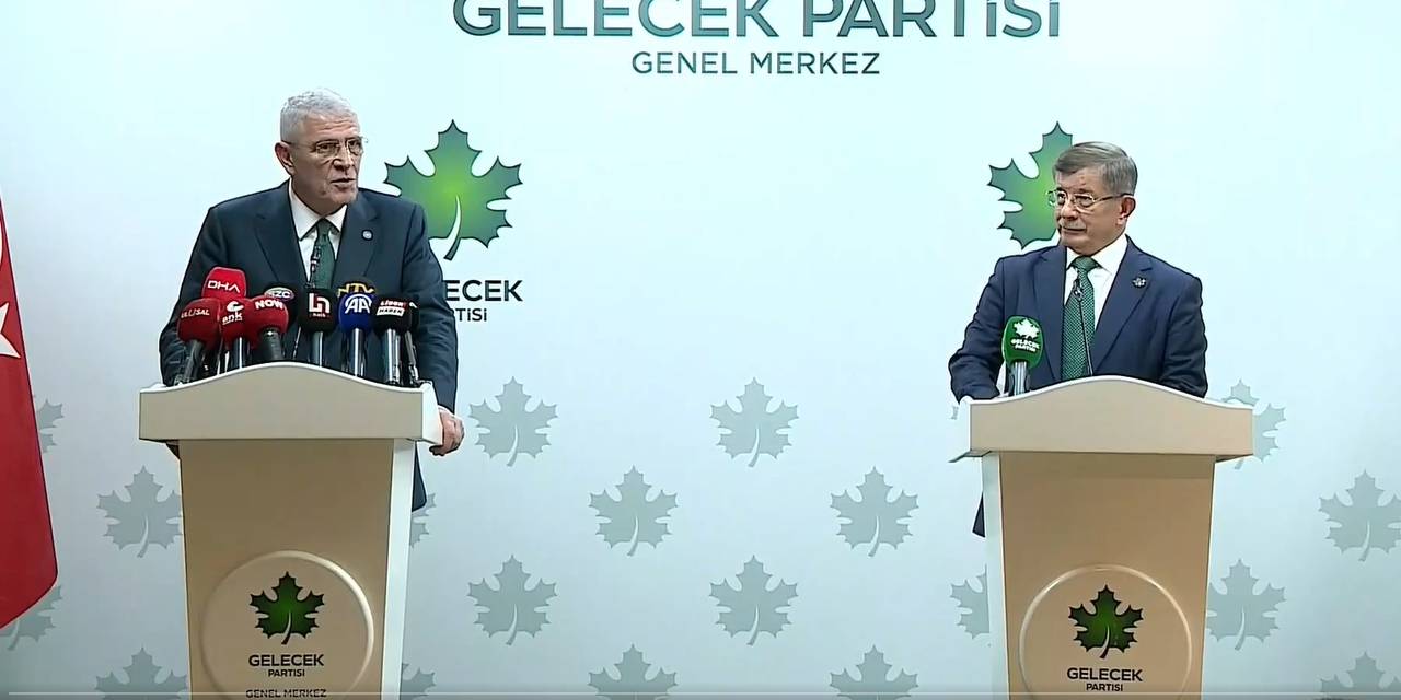 Davutoğlu ve Dervişoğlu'ndan ortak basın açıklaması