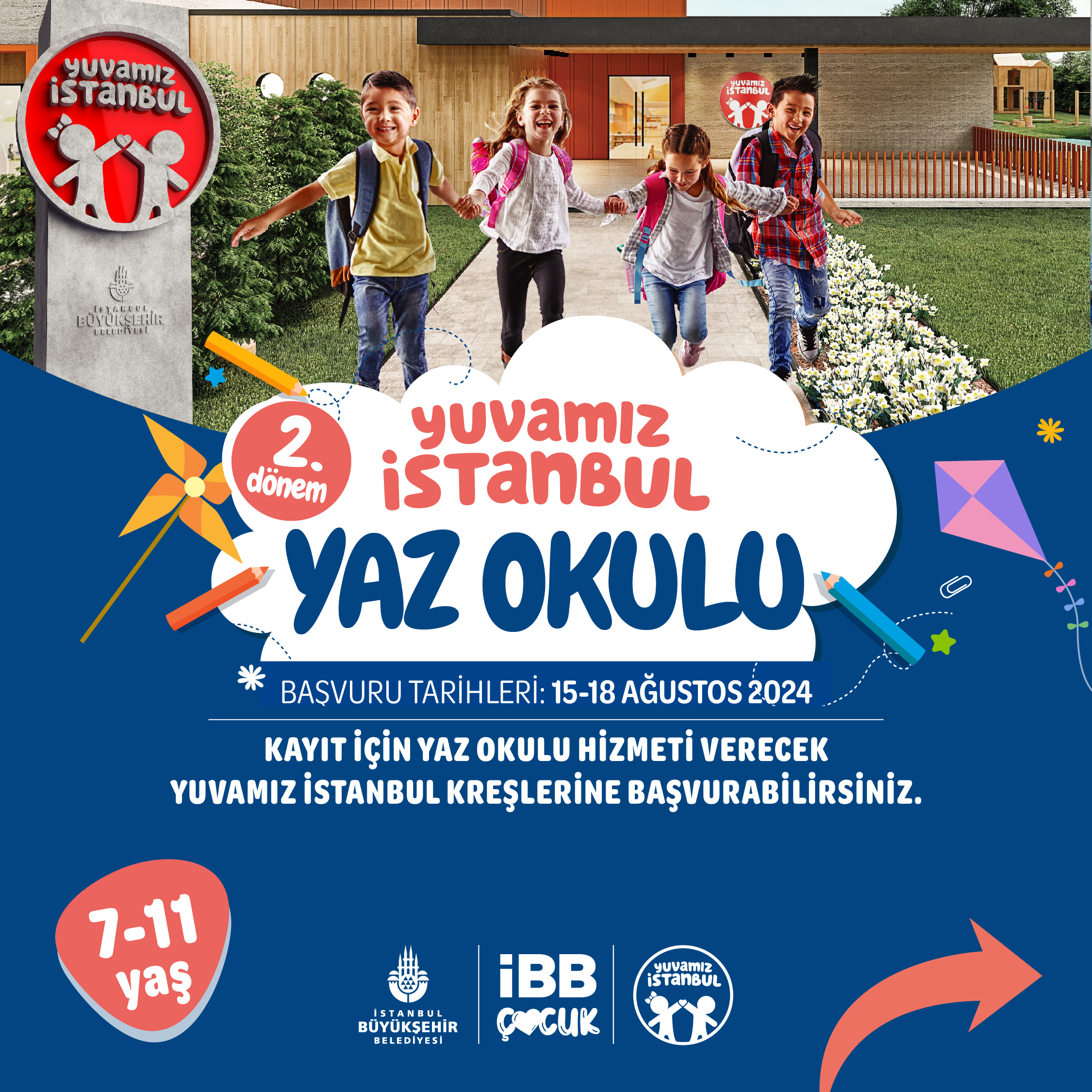 Yuvamız İstanbul Yaz Okulu 2. Dönem kayıtları başlıyor