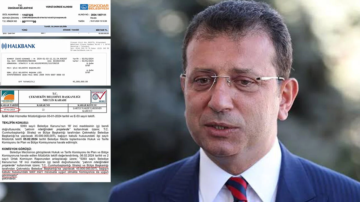 İmamoğlu gündeme getirmişti: Hükümetin AKP’li belediyelere gönderdiği 45 milyon liranın dekontları ortaya çıktı