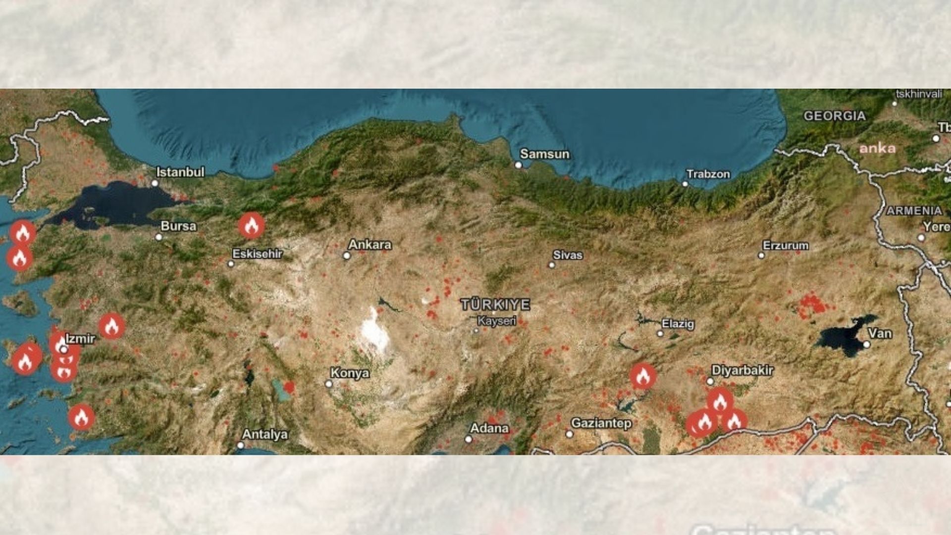 Orman yangınlarının uydu görüntüleri yayınlandı: İzmir ve Bolu’da içler acısı durum