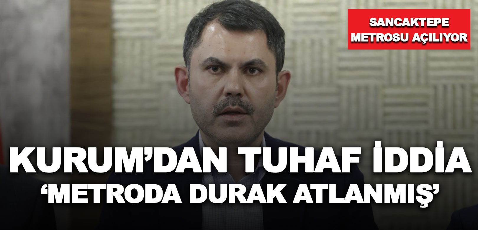 Murat Kurum Sancaktepe metro inşaatında durakların atlandığını iddia etti: Arada durak yok