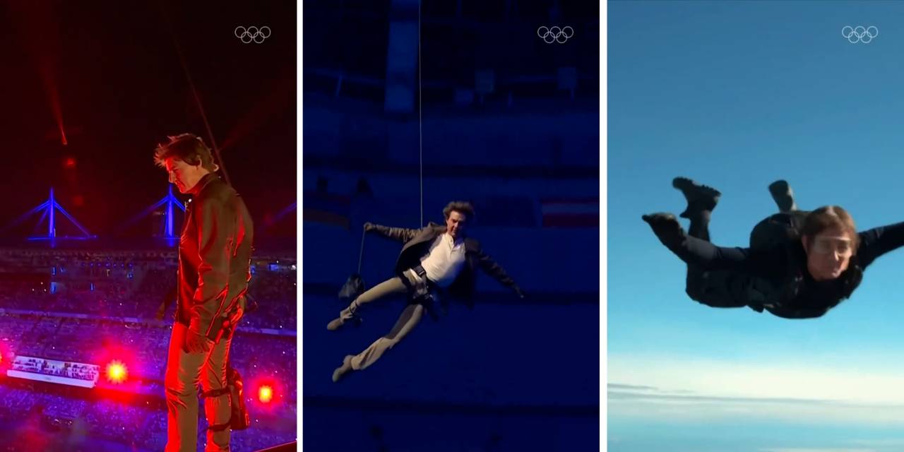 Paris Olimpiyatları'nın kapanış törenine damgasını vuran Tom Cruise’nin o anlara ilişkin klibi paylaşıldı