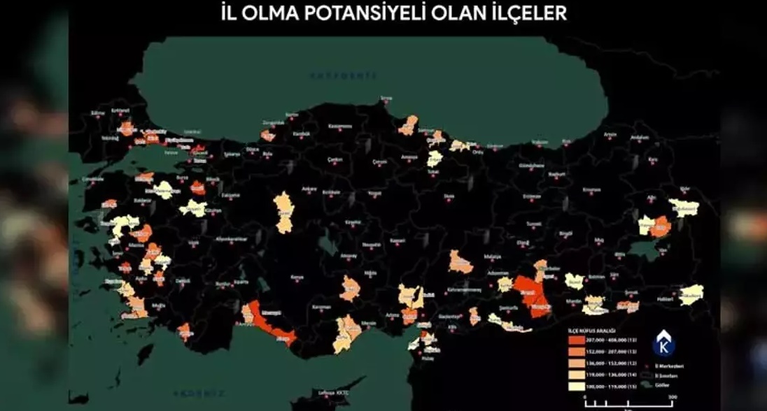 Türkiye'de İl olacak ilçelerin detayları belli oldu! İl sayısı 81'den 91'e çıkacak