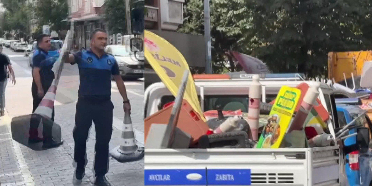 Avcılar'da esnafla zabıta arasında duba gerginliği
