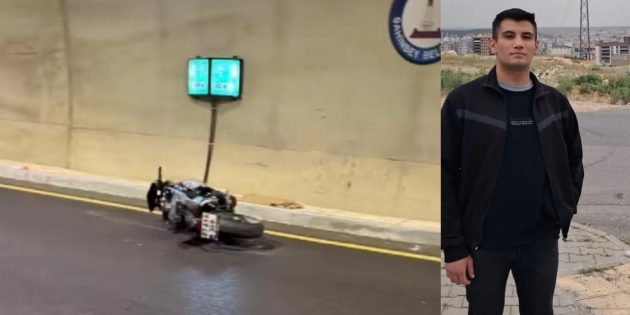 Tünel duvarına çarpan motoskiletteki 2 arkadaş öldü