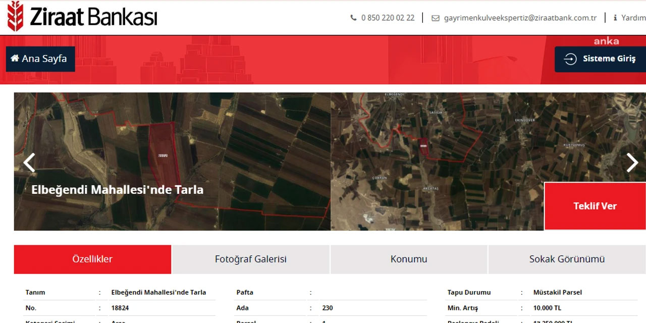 Ziraat Bankası, borcunu ödeyemeyen çiftçilerin arazilerini satışa çıkardı!