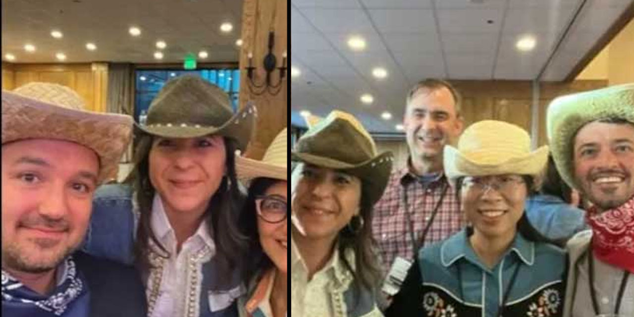 ‘Kovboy şapkalı’ Merkez Başkanı… Tepki gelince silindi