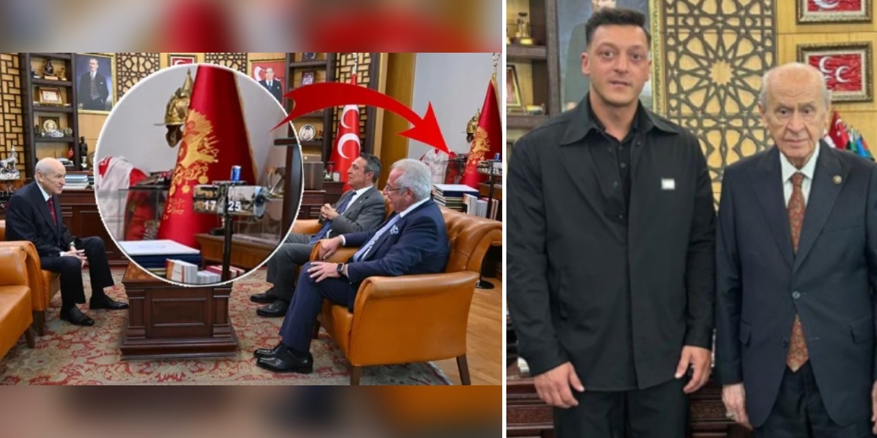 Bahçeli-Mesut Özil buluşmasından dikkat çeken detay