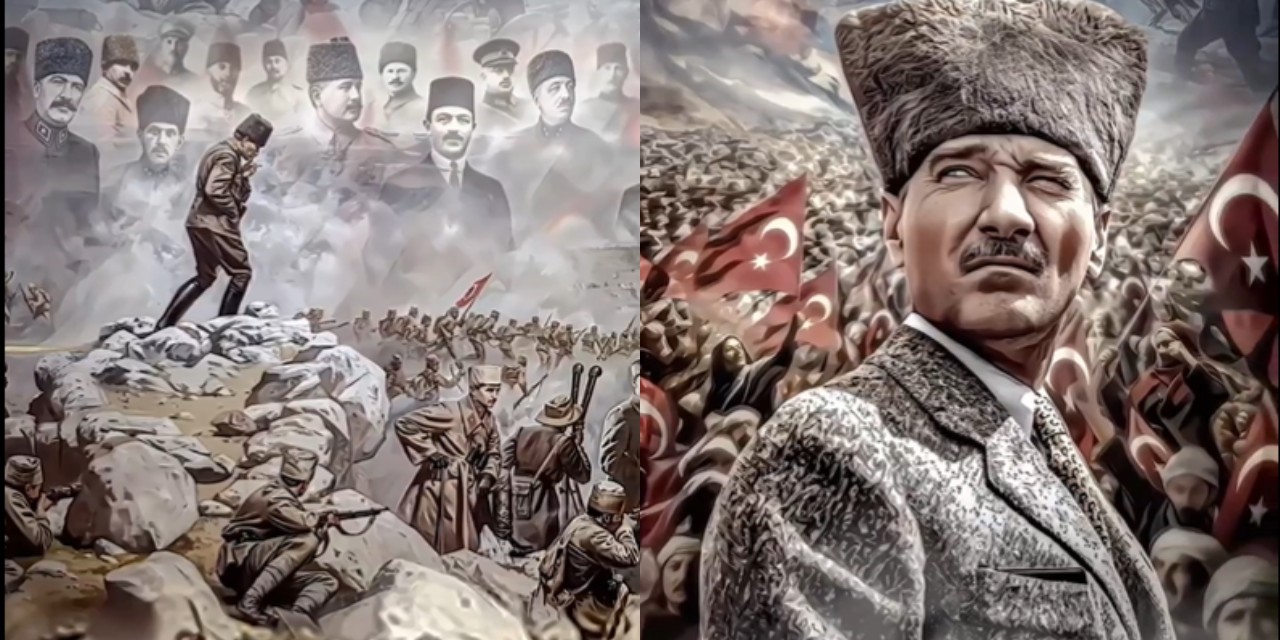 Atatürk’ün Kocatepe’ye çıkışını canlandırmışlardı: Teginart'ın 30 Ağustos Zafer Bayramı'na özel çalışması gündem oldu