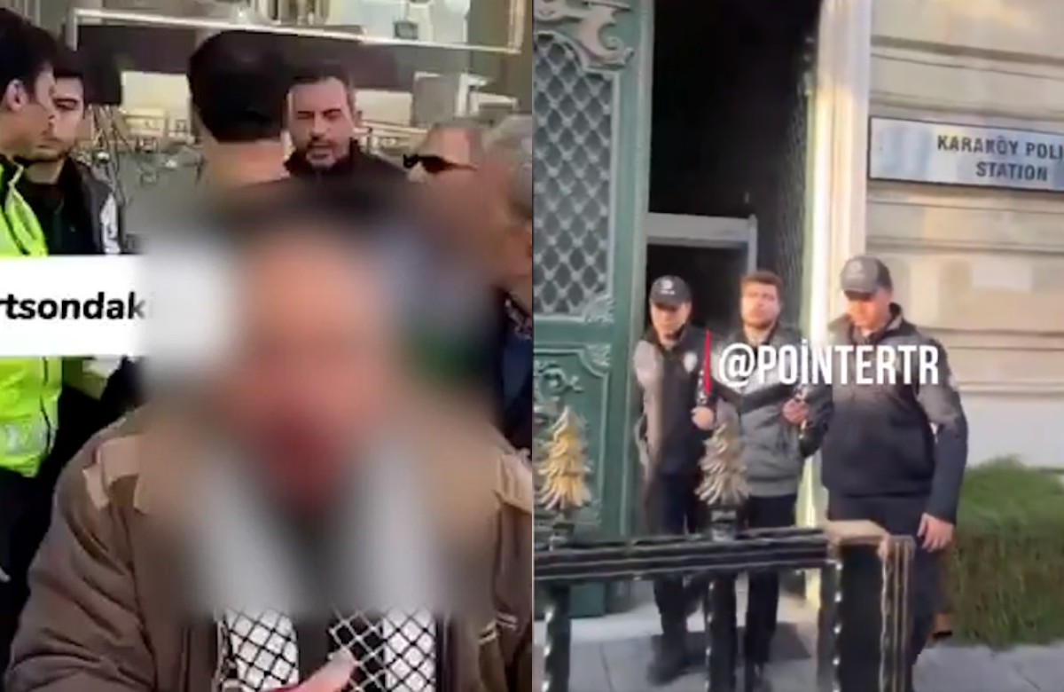 Hilafet bayrağı açan kişi darbedilmişti: Yumruklayan E.A tutuklandı