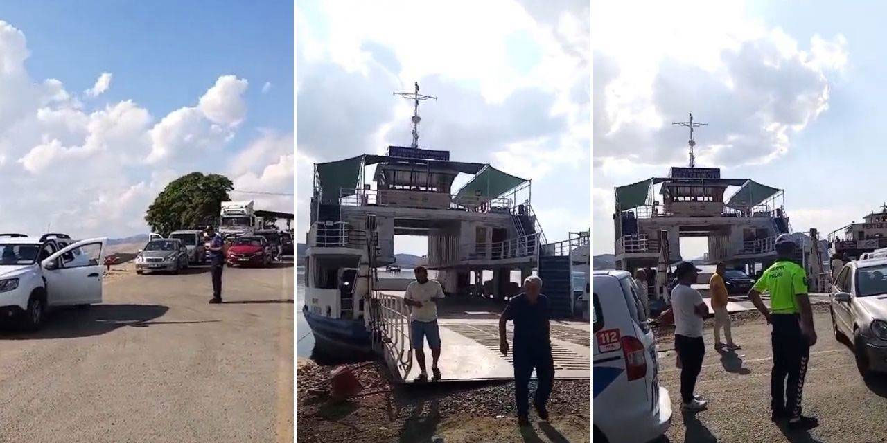 Cami açılışına giden Ali Erbaş’a özel feribot tahsisi Tunceli'de trafiği durdurdu vatandaşlar bekletildi