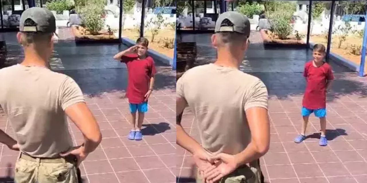 Tüfekle öldürülen Emir'in asker selamlama görüntüleri ortaya çıktı