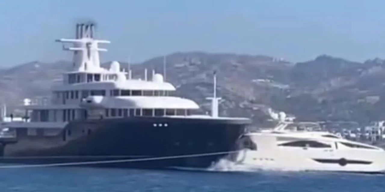 Denizin ortasında göz göre göre gelen felaket: Mega yat, lüks motoryata arkadan çarptı