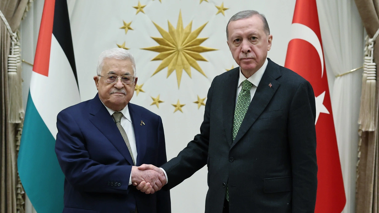 Erdoğan, Filistin lideri Abbas ile görüştü