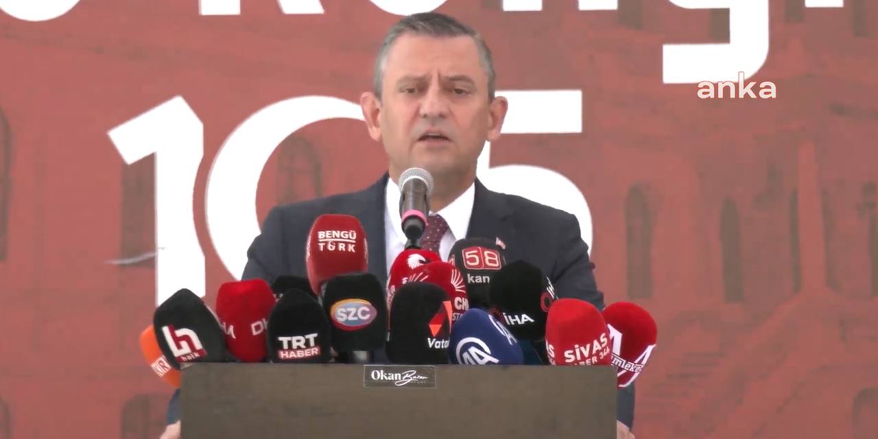 CHP lideri Özel, Sivas Kongresi'nin 105'inci yıl dönümü töreninde konuştu