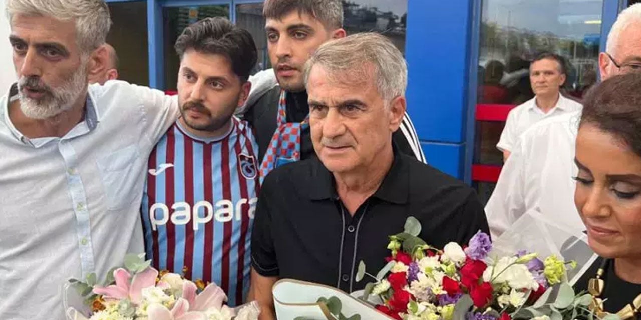 Şenol Güneş, Trabzon'da çiçeklerle karşılandı! 'Gel dediler geldik'