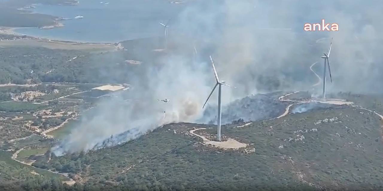 İzmir'de yangın! Havadan ve karadan müdahale ediliyor