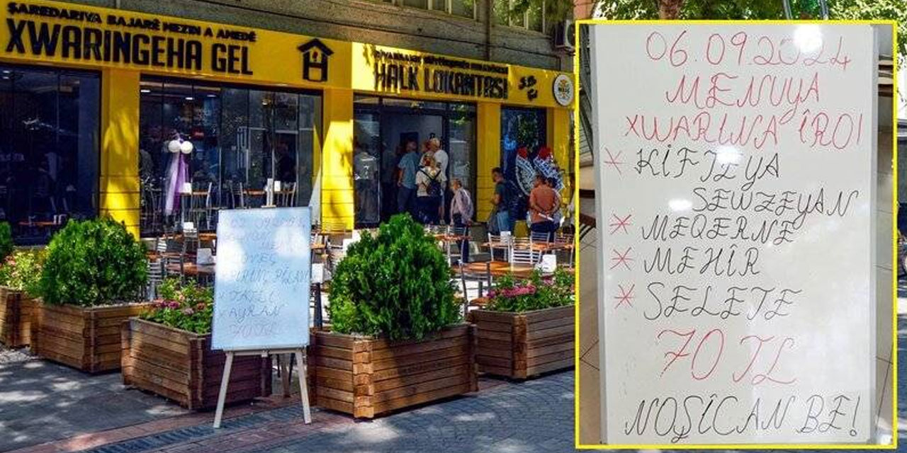 Diyarbakır'da Kürtçe ve Türkçe menülü Halk Lokantası açıldı