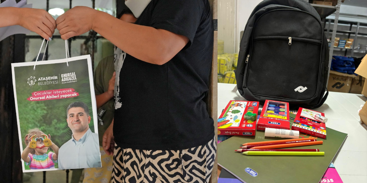 Ataşehir’de öğrencilere kırtasiye ve beslenme yardımı başlatıldı