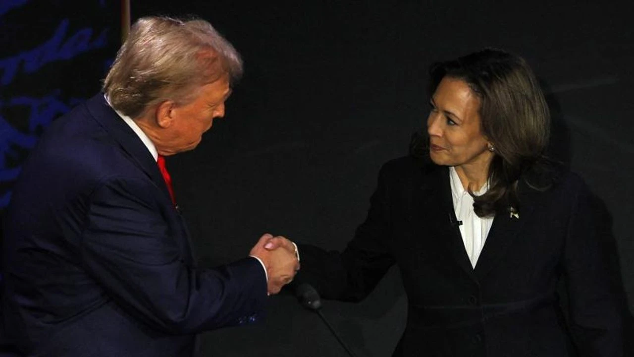 Trump ve Harris canlı yayında kozlarını paylaştı: Kim önde?