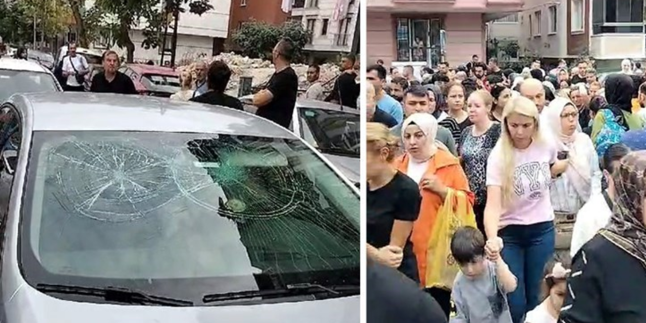 Avcılar'da okul önünde park kavgası: Çocukların bulunduğu aracın camları taşla kırıldı