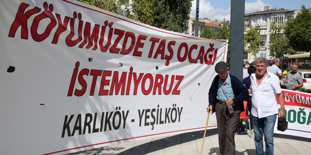 Keşan’da taş ocağına karşı büyük direniş: 1480 imza toplandı
