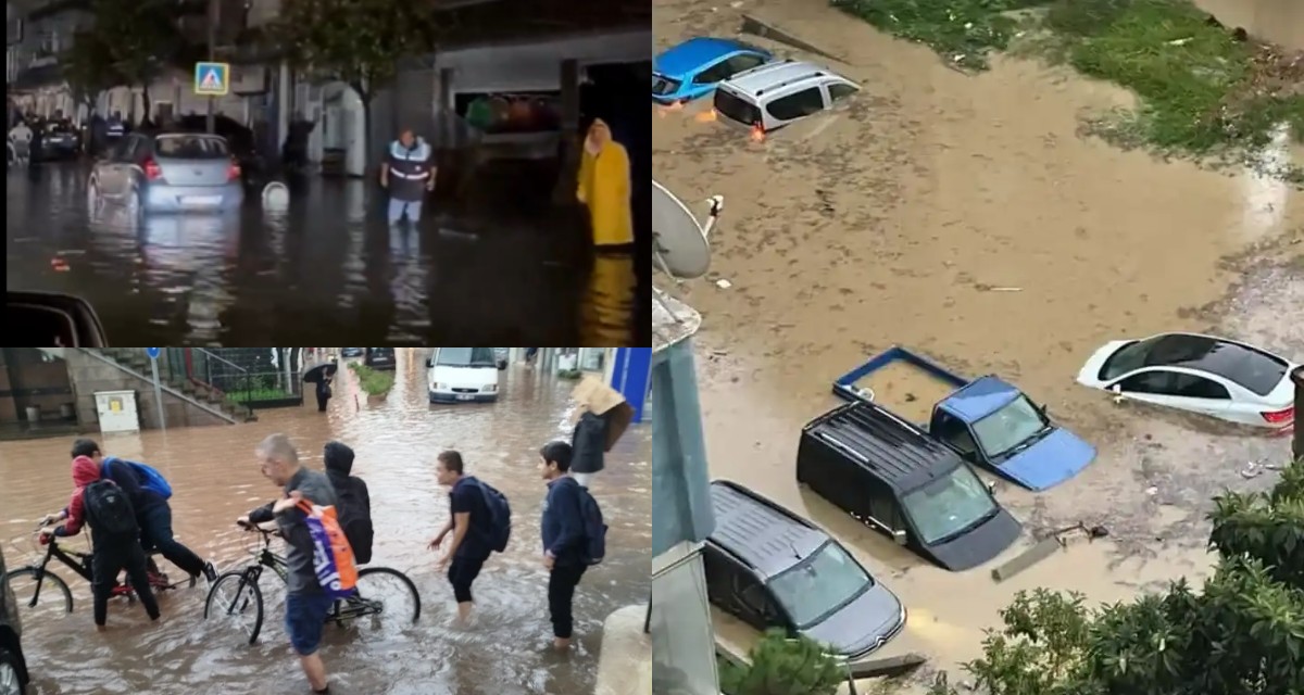 Trabzon'da felaket yaşanıyor! Ev ve iş yerlerini su bastı, yollar çöktü, hastalar nakledildi