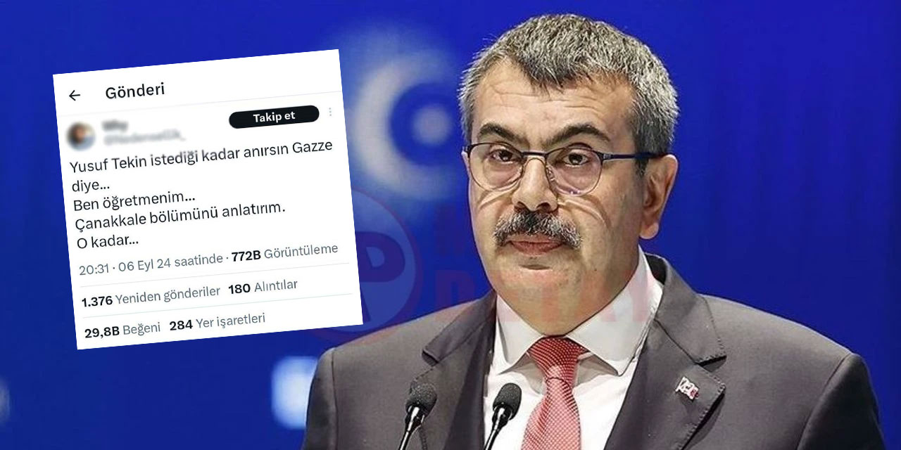 Yusuf Tekin'den kendisine yapılan 'istediği kadar anırsın' paylaşımına yanıt