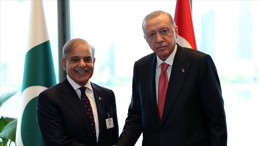 Cumhurbaşkanı Erdoğan, Pakistan Başbakanı Şerif ile Türkevi'nde bir araya geldi