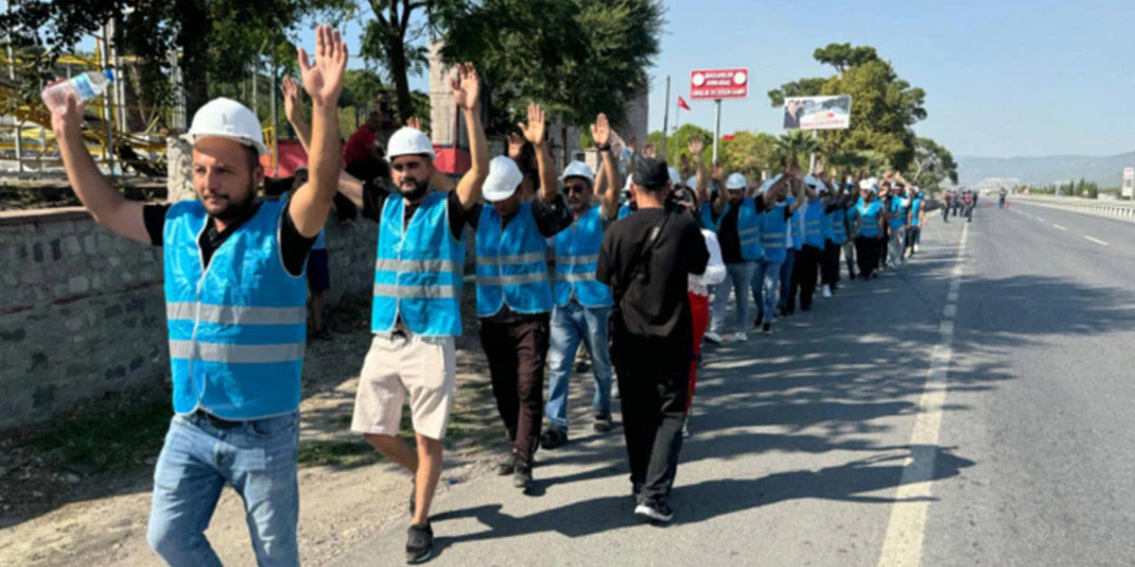 Fernas Madencilik işçilerinin eylemi sürüyor: İşçiler, Sivrihisar'a vardı