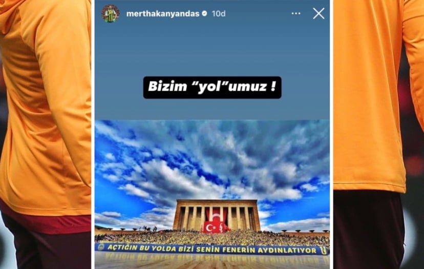 Mert Hakan Yandaş, “Sizin yolunuz yol değil” diyen Kerem’e Antıkabir fotoğrafı ile yanıt verdi