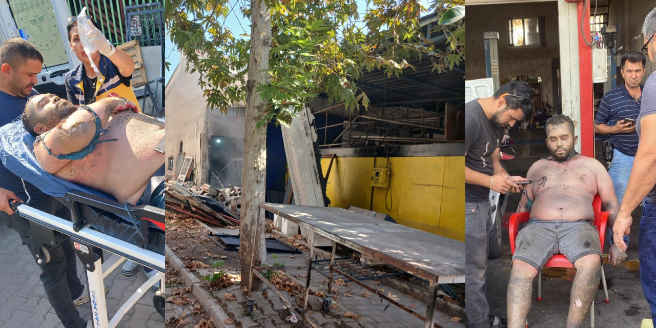 Mersin'de boya imalathanesinde patlama: 2'si ağır 3 yaralı