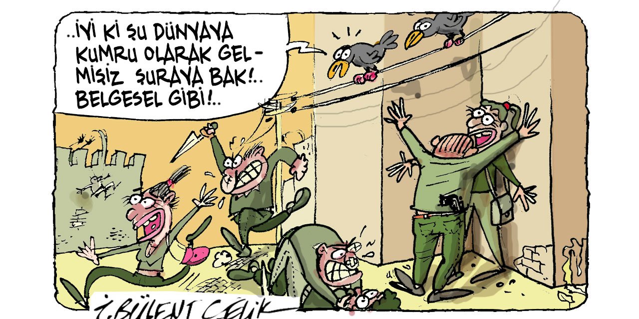 İ. Bülent Çelik'in 10 Ekim 2024 tarihli karikatürü